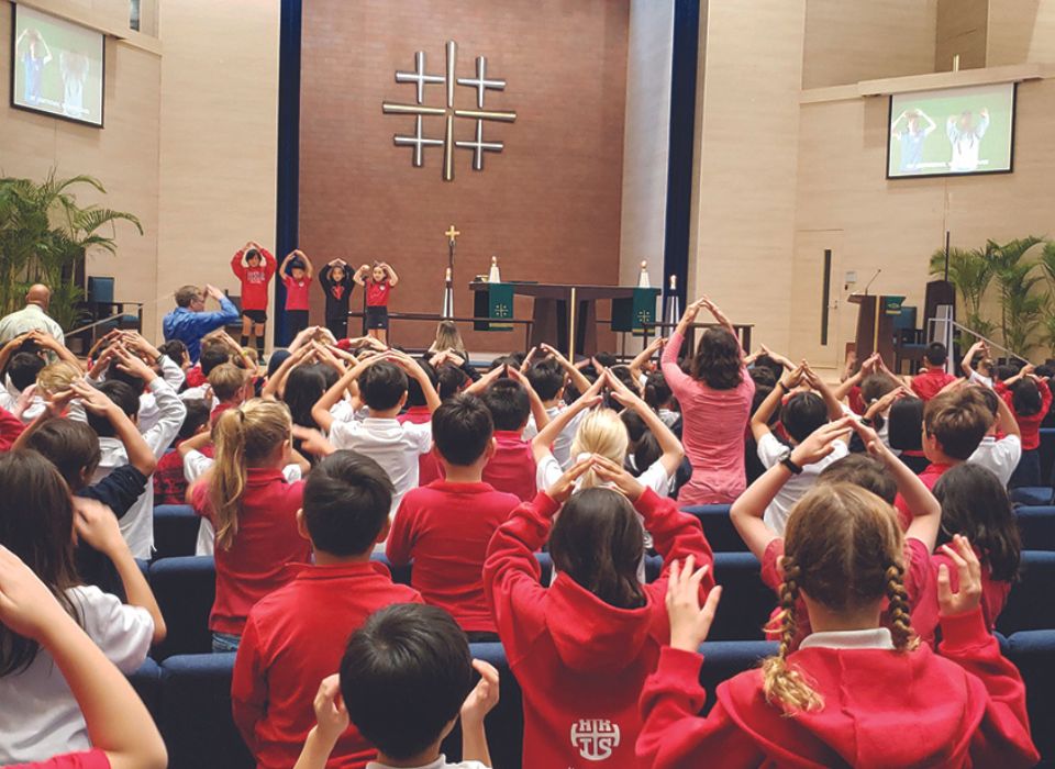 upper primary students Chapel